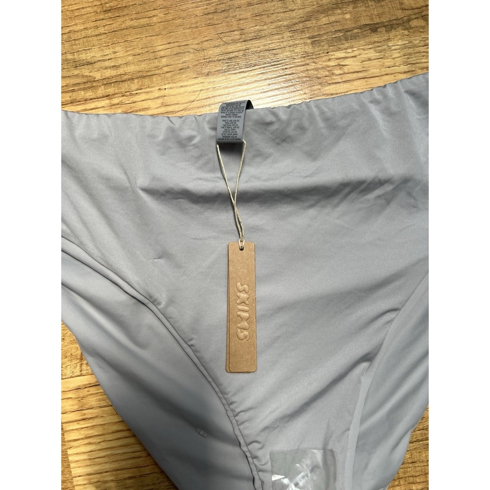 NWT Skims Sz 2X Recycled Swim Mid Waist Bottom Chrome Womens - Picture 2 of 7